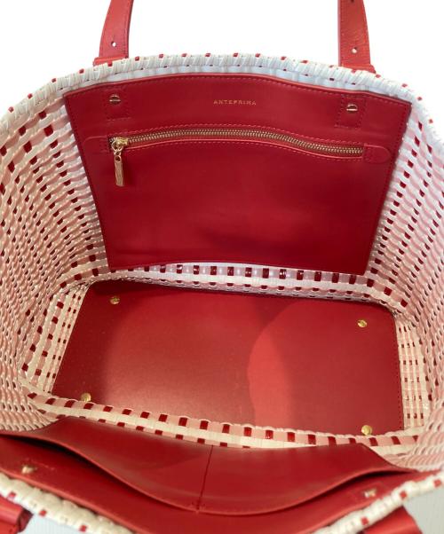 ANTEPRIMA（アンテプリマ）ANTEPRIMA (アンテプリマ) カゴバッグ レッドの古着・服飾アイテム