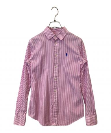 ごんごん様ご専用　美品　ラルフローレン　ピンク　ストライプシャツ　綿100% 中古・古着通販】POLO RALPH LAUREN (ポロ・ラルフローレン