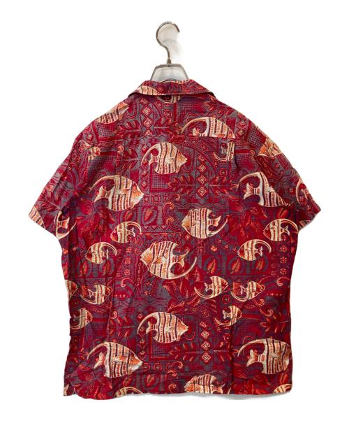 Pilgrim（ピルグリム）Pilgrim (ピルグリム) 総柄シャツ レッド サイズ:Mの古着・服飾アイテム