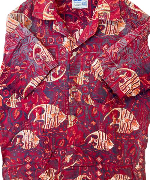 Pilgrim（ピルグリム）Pilgrim (ピルグリム) 総柄シャツ レッド サイズ:Mの古着・服飾アイテム