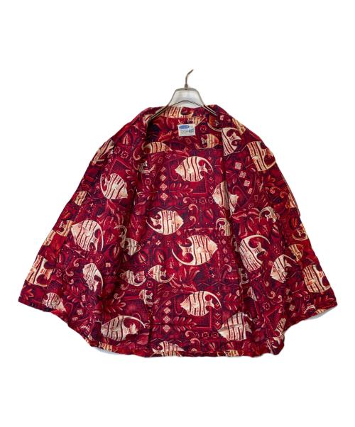 Pilgrim（ピルグリム）Pilgrim (ピルグリム) 総柄シャツ レッド サイズ:Mの古着・服飾アイテム