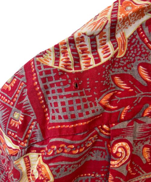 Pilgrim（ピルグリム）Pilgrim (ピルグリム) 総柄シャツ レッド サイズ:Mの古着・服飾アイテム