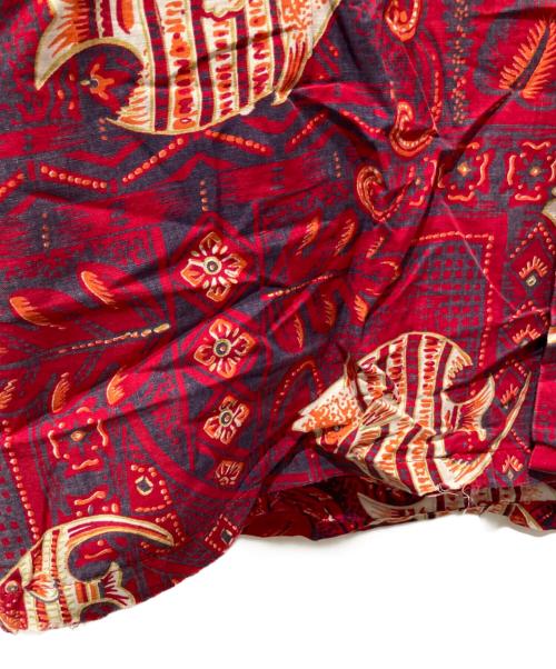 Pilgrim（ピルグリム）Pilgrim (ピルグリム) 総柄シャツ レッド サイズ:Mの古着・服飾アイテム