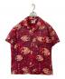 Pilgrim（ピルグリム）の古着「総柄シャツ」｜レッド