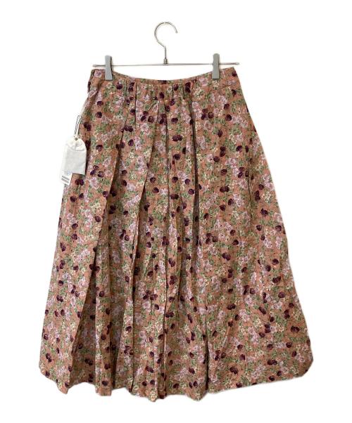 INGEBORG（インゲボルグ）INGEBORG (インゲボルグ) ワイルドベリーpt.タックスカート A2223FS 003 ピンク サイズ:XL 未使用品の古着・服飾アイテム