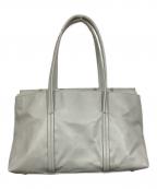 neutral grayニュートラル グレイ）の古着「レザーバッグ」｜ライトグレー