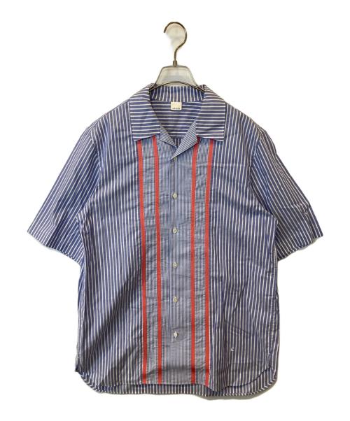 CHILDS（チャイルズ）CHILDS (チャイルズ) ストライプ半袖シャツ ブルー サイズ:Mの古着・服飾アイテム