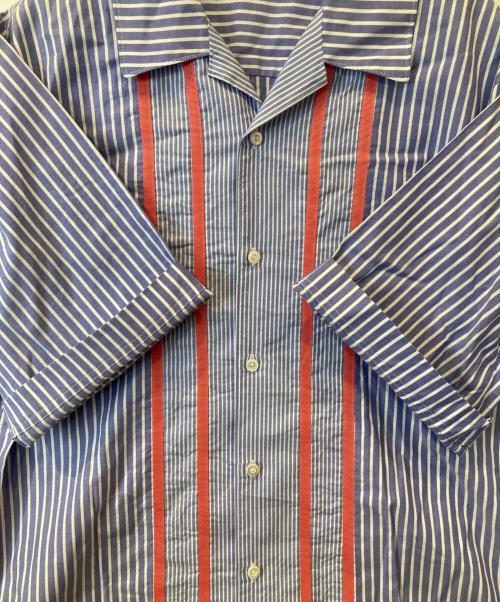 CHILDS（チャイルズ）CHILDS (チャイルズ) ストライプ半袖シャツ ブルー サイズ:Mの古着・服飾アイテム