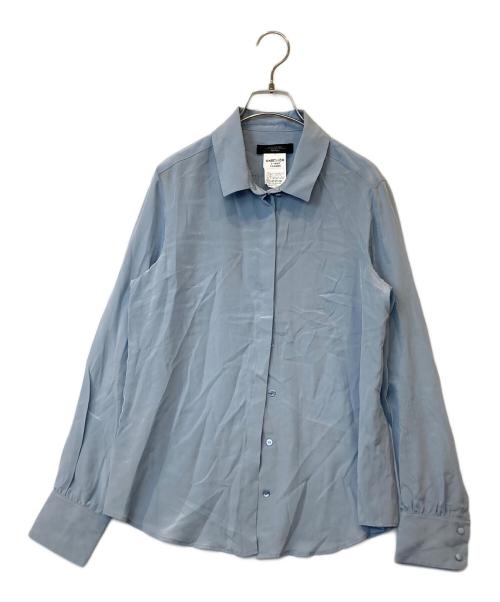 Max Mara WEEK END LINE（マックスマーラ ウイークエンドライン）Max Mara WEEK END LINE (マックスマーラ ウイークエンドライン) シルクシャツ スカイブルー サイズ:42　511111976の古着・服飾アイテム
