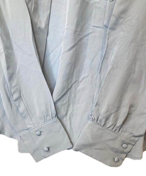 Max Mara WEEK END LINE（マックスマーラ ウイークエンドライン）Max Mara WEEK END LINE (マックスマーラ ウイークエンドライン) シルクシャツ スカイブルー サイズ:42　511111976の古着・服飾アイテム