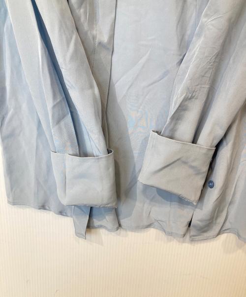 Max Mara WEEK END LINE（マックスマーラ ウイークエンドライン）Max Mara WEEK END LINE (マックスマーラ ウイークエンドライン) シルクシャツ スカイブルー サイズ:42　511111976の古着・服飾アイテム