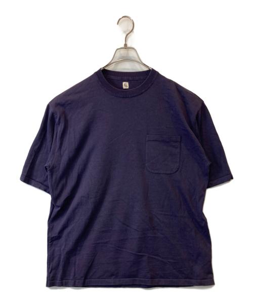KAPTAIN SUNSHINE（キャプテンサンシャイン）KAPTAIN SUNSHINE (キャプテンサンシャイン) Crewneck Knit Pocket Tee KS22SKN02 Ｔシャツ パープル サイズ:40の古着・服飾アイテム