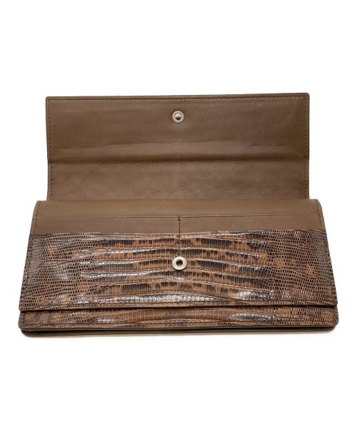 BOTTEGA VENETA（ボッテガベネタ）BOTTEGA VENETA (ボッテガベネタ) 長財布 ブラウンの古着・服飾アイテム