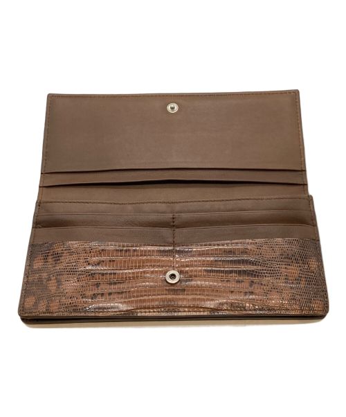 BOTTEGA VENETA（ボッテガベネタ）BOTTEGA VENETA (ボッテガベネタ) 長財布 ブラウンの古着・服飾アイテム