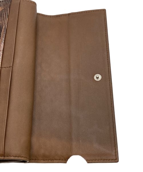 BOTTEGA VENETA（ボッテガベネタ）BOTTEGA VENETA (ボッテガベネタ) 長財布 ブラウンの古着・服飾アイテム