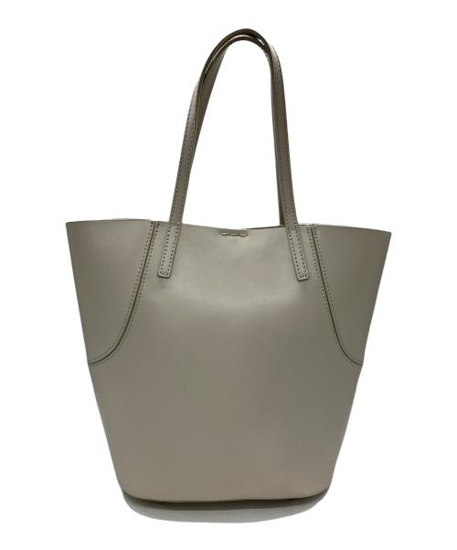 YAHKI（ヤーキ）YAHKI (ヤーキ) レザーハンドバッグ ホワイトの古着・服飾アイテム