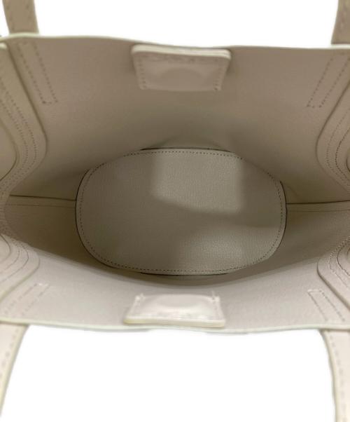 YAHKI（ヤーキ）YAHKI (ヤーキ) レザーハンドバッグ ホワイトの古着・服飾アイテム