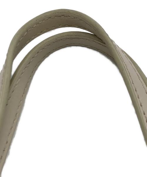 YAHKI（ヤーキ）YAHKI (ヤーキ) レザーハンドバッグ ホワイトの古着・服飾アイテム