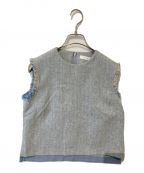 ESTNATIONエストネーション）の古着「ノースリーブブラウス」｜ブルー