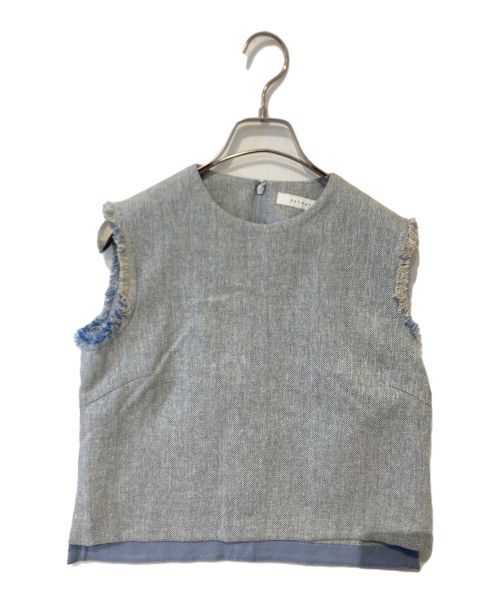 ESTNATION（エストネーション）ESTNATION (エストネーション) ノースリーブブラウス ブルー サイズ:38の古着・服飾アイテム