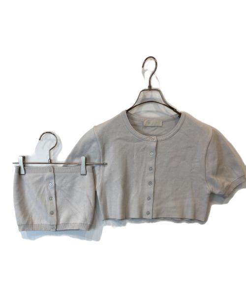 AMOMENTO（アモーメント）AMOMENTO (アモーメント) CARDIGAN SET カーディガン AM24SSW02CD グレーの古着・服飾アイテム