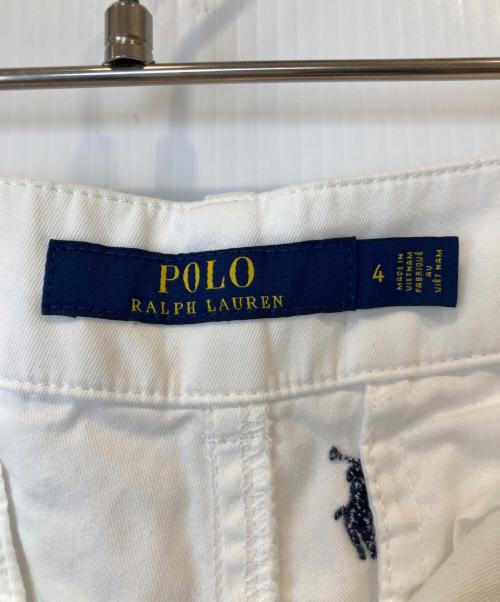 POLO RALPH LAUREN（ポロ・ラルフローレン）POLO RALPH LAUREN (ポロ・ラルフローレン) ショートパンツ RN41381 CA56658 ホワイト サイズ:4の古着・服飾アイテム