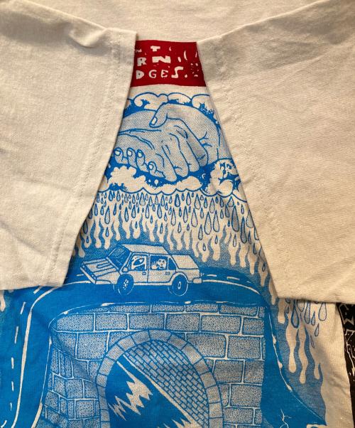 TIME CHANGE GENERATOR（タイムチェンジジェネレーター）TIME CHANGE GENERATOR (タイムチェンジジェネレーター) FRIENDSHIP IS PARAMOUNT グレー サイズ:XLの古着・服飾アイテム