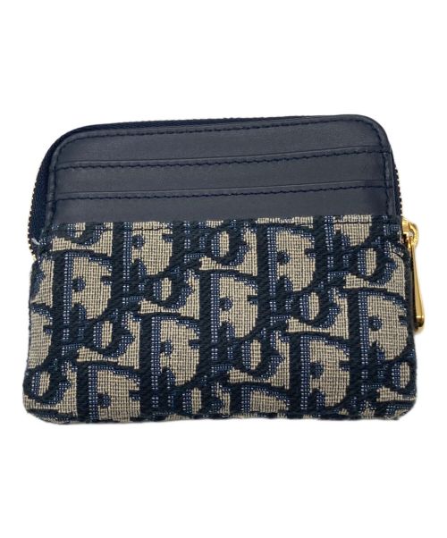 Christian Dior（クリスチャン ディオール）Christian Dior (クリスチャン ディオール) オブリークコインケース ネイビーの古着・服飾アイテム