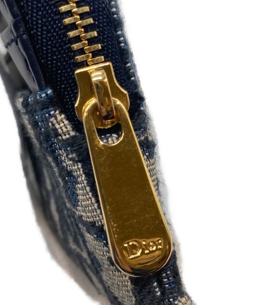 Christian Dior（クリスチャン ディオール）Christian Dior (クリスチャン ディオール) オブリークコインケース ネイビーの古着・服飾アイテム
