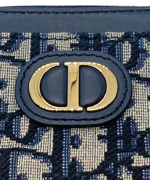 Christian Dior（クリスチャン ディオール）Christian Dior (クリスチャン ディオール) オブリークコインケース ネイビーの古着・服飾アイテム