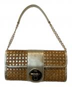 Kate Spadeケイトスペード）の古着「カゴチェーンショルダーバッグ」｜ベージュ