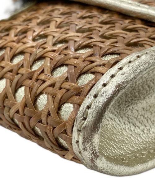 Kate Spade（ケイトスペード）Kate Spade (ケイトスペード) カゴチェーンショルダーバッグ ベージュの古着・服飾アイテム