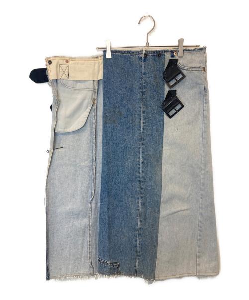 Rebuild by Needles（リビルドバイニードルス）Rebuild by Needles (リビルドバイニードルス) 501 - Wrap Skirt インディゴ サイズ:1の古着・服飾アイテム