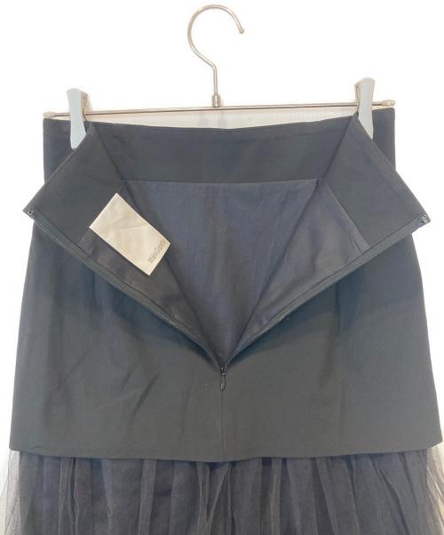 Whim Gazette（ウィムガゼット）Whim Gazette (ウィムガゼット) チュールキリカエスカート WGZ1031201A0010 ブラック サイズ:38の古着・服飾アイテム