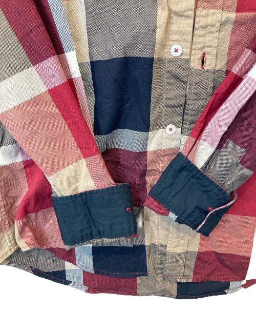 BLACK LABEL CRESTBRIDGE（ブラックレーベル クレストブリッジ）BLACK LABEL CRESTBRIDGE (ブラックレーベル クレストブリッジ) チェックシャツ　51M01-800-15 レッド サイズ:Mの古着・服飾アイテム