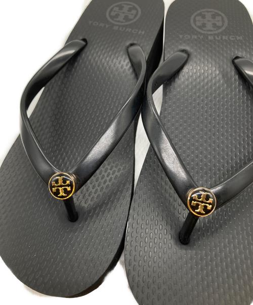 TORY BURCH（トリーバーチ）TORY BURCH (トリーバーチ) LIP FLOP フリップフロップ サンダル ブラック サイズ:5Mの古着・服飾アイテム