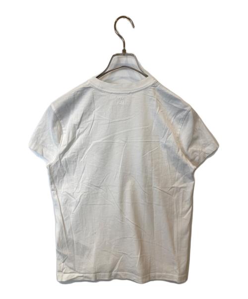 AMI PARIS（アミ パリス）AMI PARIS (アミ パリ) ハートロゴ刺繍 ロゴTシャツ　BFUTS001.724 ホワイト サイズ: XSの古着・服飾アイテム