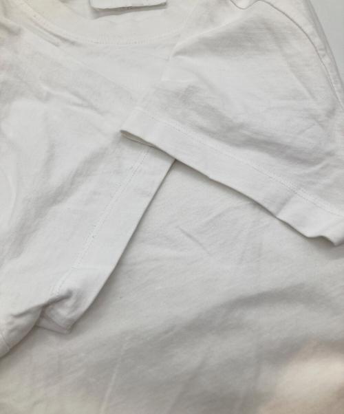 AMI PARIS（アミ パリス）AMI PARIS (アミ パリ) ハートロゴ刺繍 ロゴTシャツ　BFUTS001.724 ホワイト サイズ: XSの古着・服飾アイテム