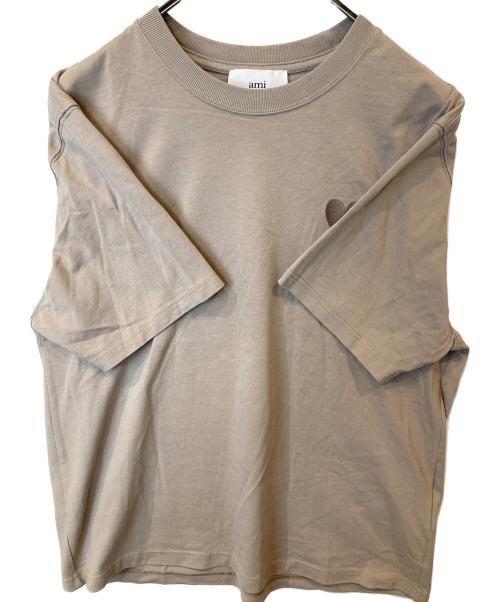 AMI PARIS（アミ パリス）AMI PARIS (アミ パリ) AMI de Coeur Tシャツ UTS002.726 ベージュ サイズ:Sの古着・服飾アイテム