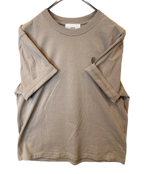 AMI PARIS（アミ パリス）AMI PARIS (アミ パリ) AMI de Coeur Tシャツ UTS002.726 ベージュ サイズ:Sの古着・服飾アイテム