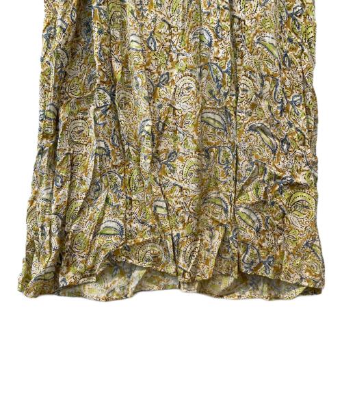 ne quitez pas（ヌキテパ）ne quitez pas (ヌキテパ) ペイズリー柄レーヨンワンピース 010422GH5 ベージュ サイズ:表示がないため不明の古着・服飾アイテム