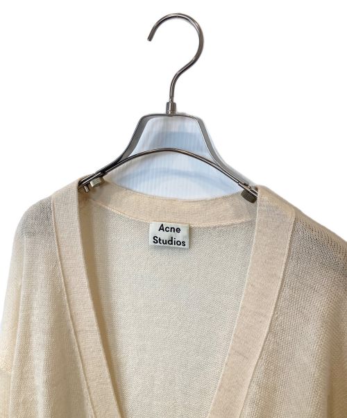 Acne studios（アクネ ストゥディオス）ACNE STUDIOS (アクネ ストゥディオス) ウールロングカーディガン　6110803771638 ベージュ サイズ:XSの古着・服飾アイテム