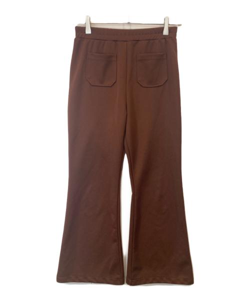 CHILD WOMAN（チャイルドウーマン）CHILD WOMAN (チャイルドウーマン) 8Wコールディアモイスト ポケットフレアーパンツ 01-01-PT-019-21-1 ブラウン サイズ:36の古着・服飾アイテム