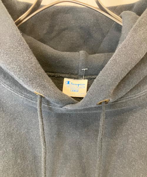 Champion REVERSE WEAVE（チャンピオン リバース ウィーブ）Champion REVERSE WEAVE (チャンピオン リバース ウィーブ) プルオーバーパーカー ブラック サイズ:Lの古着・服飾アイテム