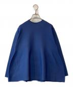UNFILOアンフィーロ）の古着「ペプラムニット」｜ブルー