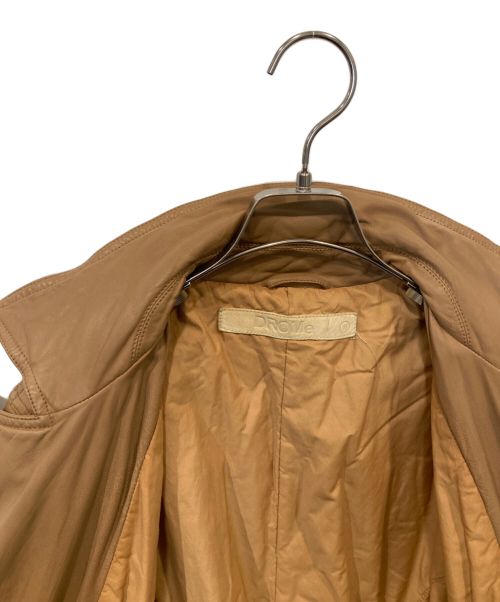 DROMe（ドローム）DROMe (ドローム) レザーコート 18318 ブラウン サイズ:Mの古着・服飾アイテム