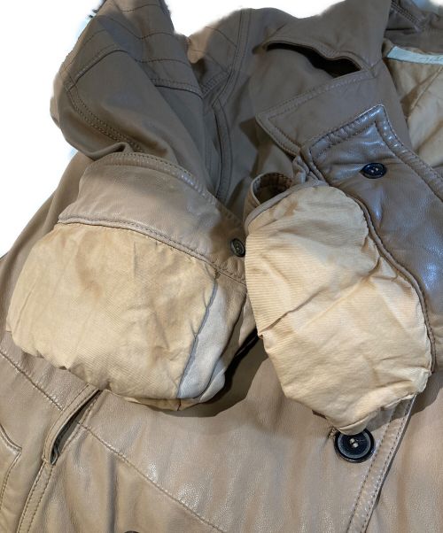 DROMe（ドローム）DROMe (ドローム) レザーコート 18318 ブラウン サイズ:Mの古着・服飾アイテム