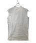 MM6 Maison Margiela (エムエムシックス メゾンマルジェラ) ノースリーブワンピース S63NL0005 S22454 ホワイト×ネイビー サイズ:S：5000円