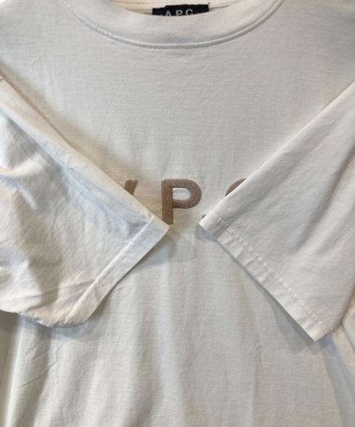 A.P.C.（アーペーセー）A.P.C. (アーペーセー) ロゴTシャツ　411423 ホワイト サイズ:XSの古着・服飾アイテム