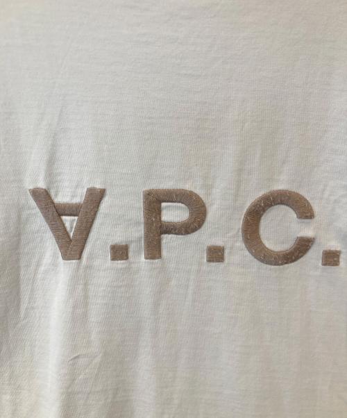 A.P.C.（アーペーセー）A.P.C. (アーペーセー) ロゴTシャツ　411423 ホワイト サイズ:XSの古着・服飾アイテム